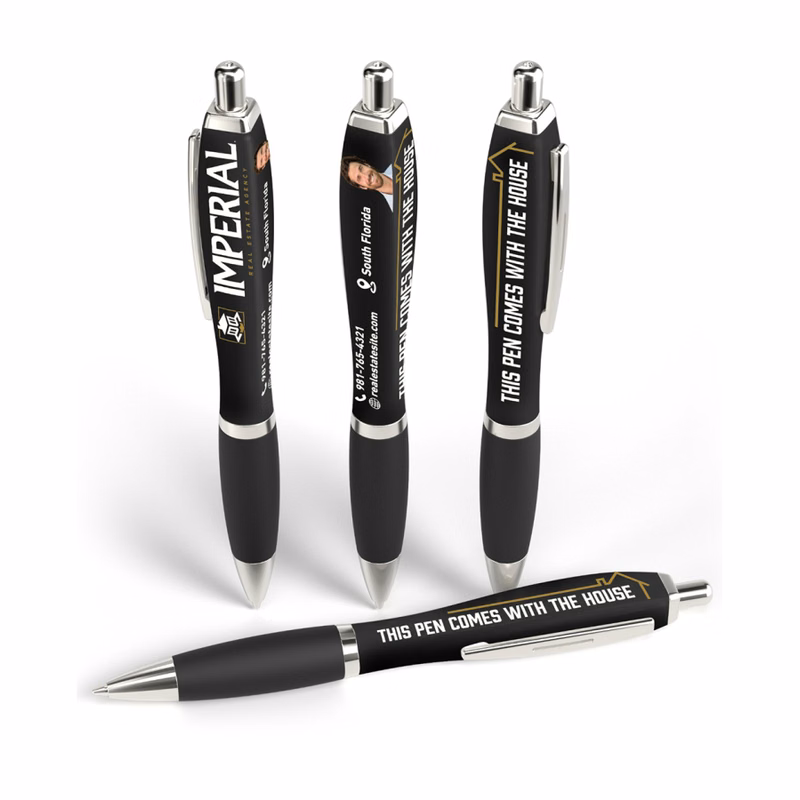 Union Printed - Eco Friendly Squared Stain Soft Gel Performance Pen