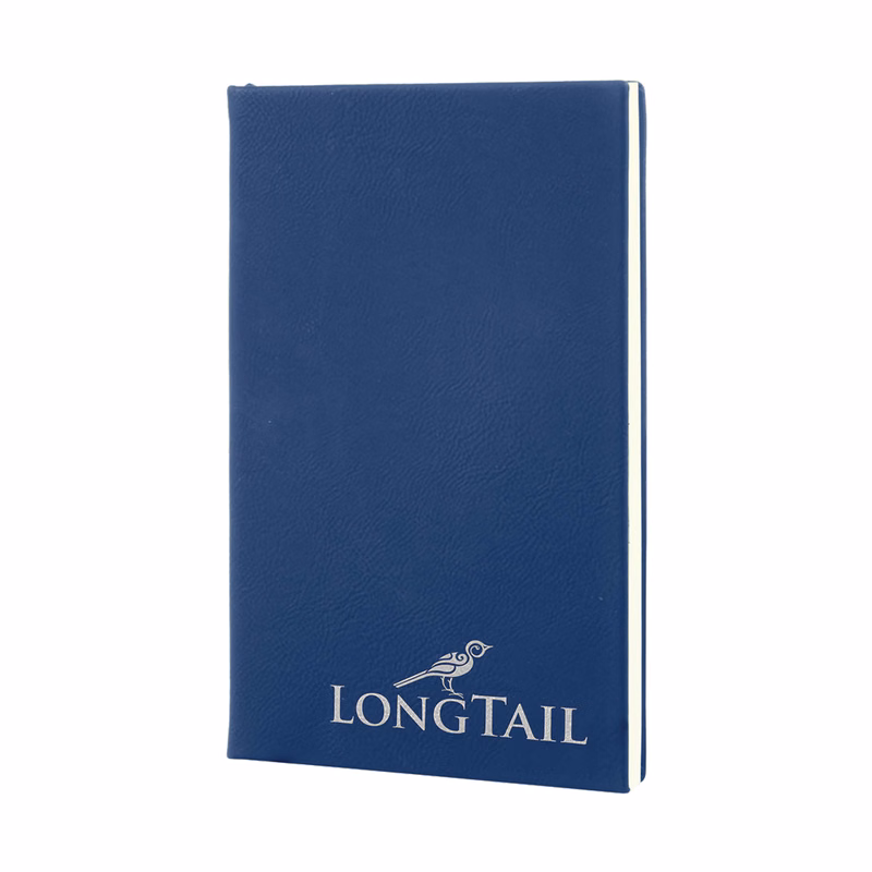 5" x 8" Blue/Silver Leatherette Journal