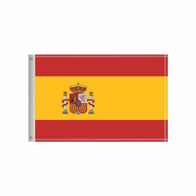National Flag, Spain, Double-Sided - 36"W x 24"H