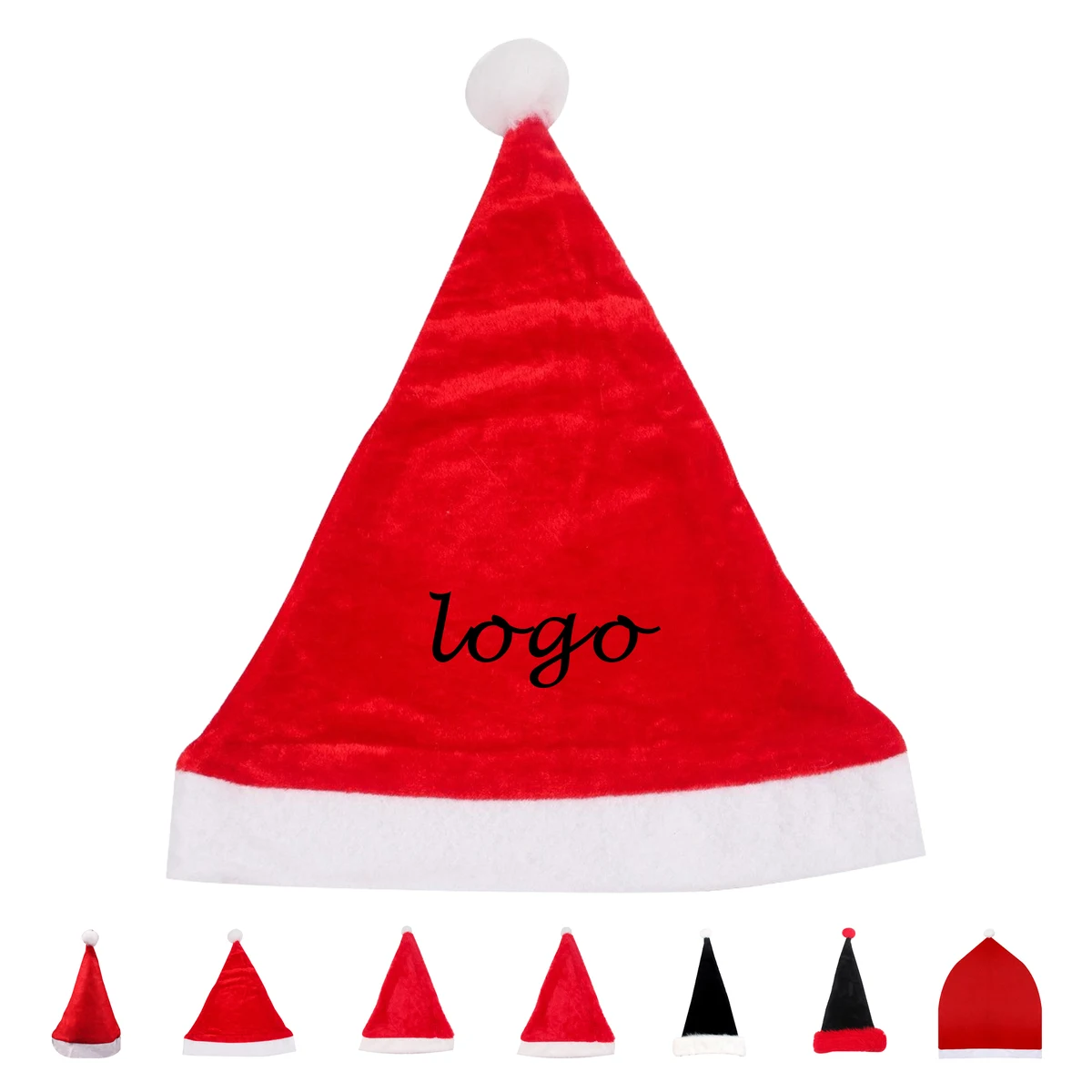 Velvet Christmas hat 1