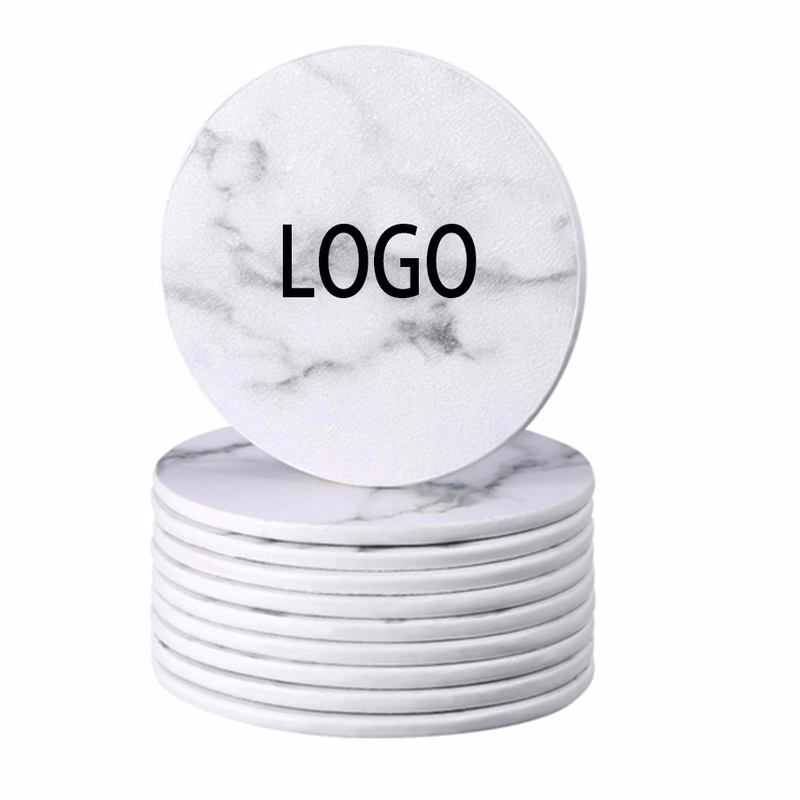 White Color Marble Cup Coaster