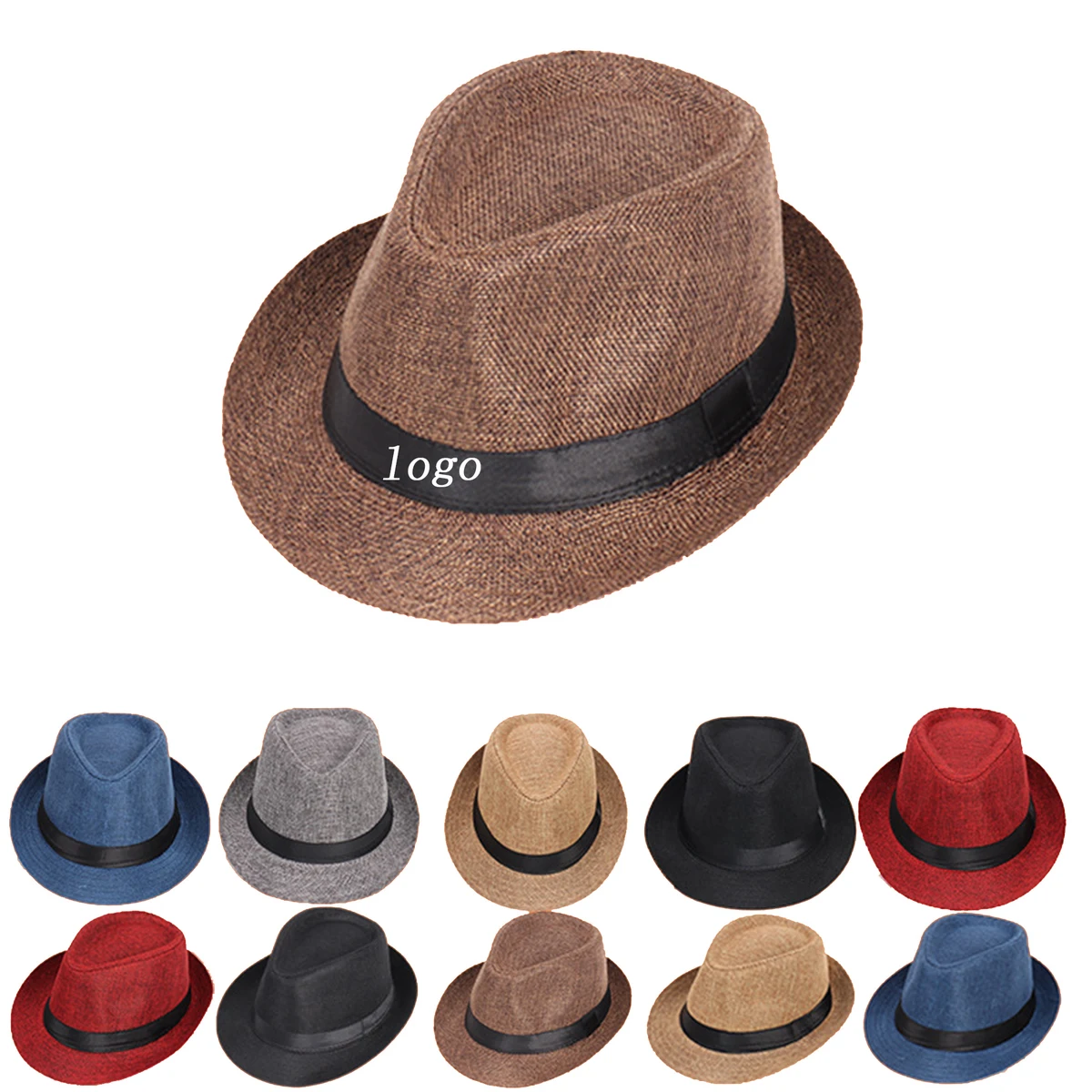 English-Style Solid-Color Rolled-Edge Jazz Hat 1