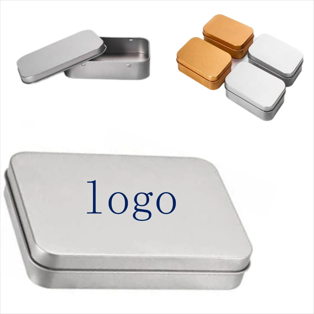 Custom High End Mini Jewelry Gift Packaging Metal Tin Box 1