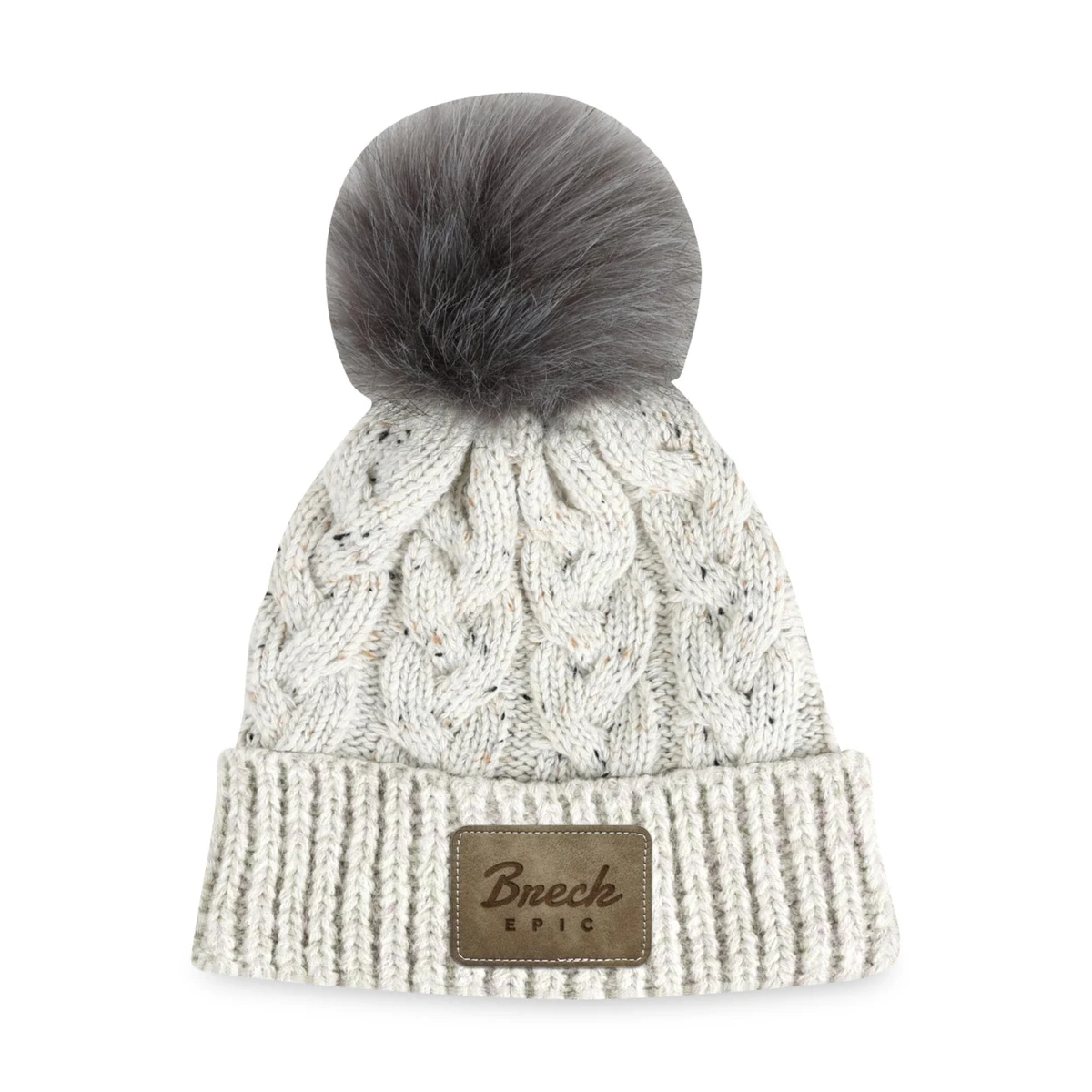 Ahead Speckle Pom Knit Hat 1