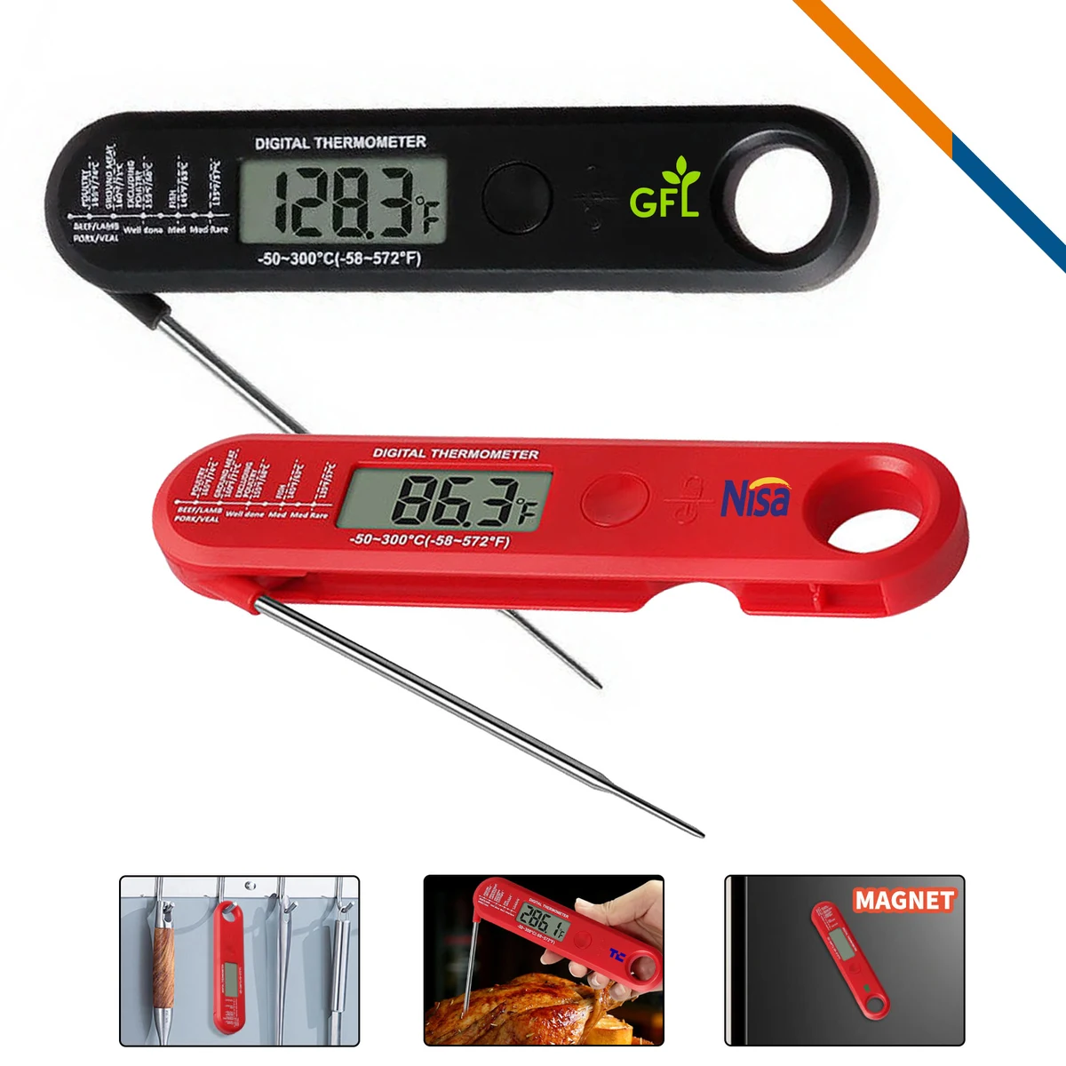Tabitha Foldable Digital Food Thermometer 1
