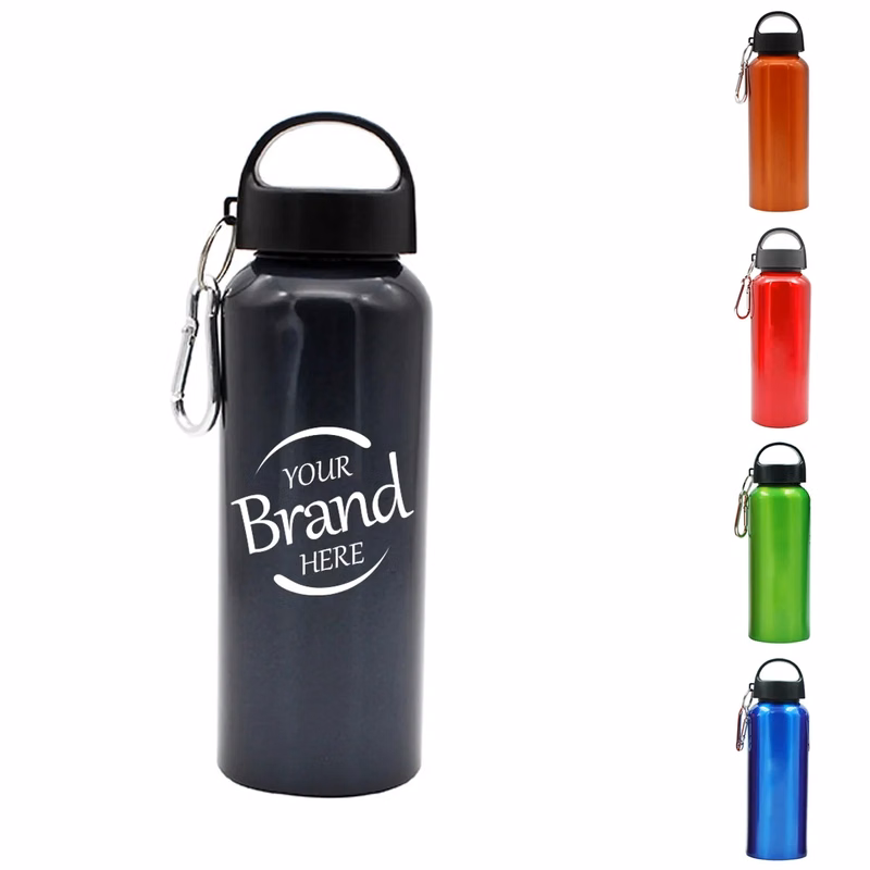 17Oz Aluminum Sports Bottle W/ Carabiner