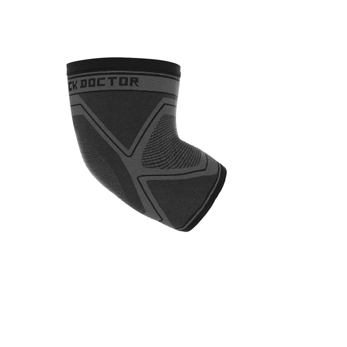 Comp Knit Elbw Slv Gry/Blk 1