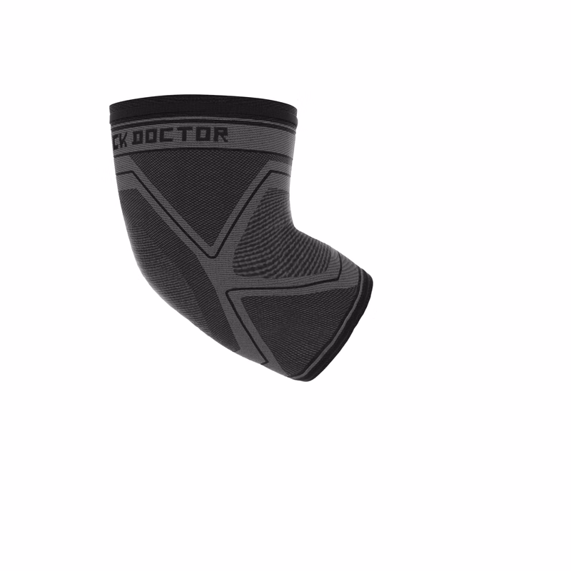 Comp Knit Elbw Slv Gry/Blk