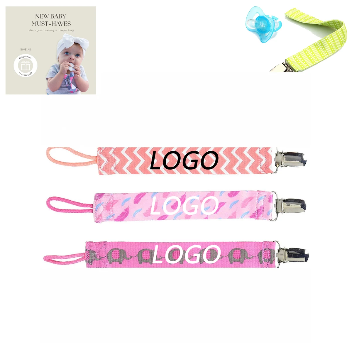 Baby Pacifier Strap Clip 1