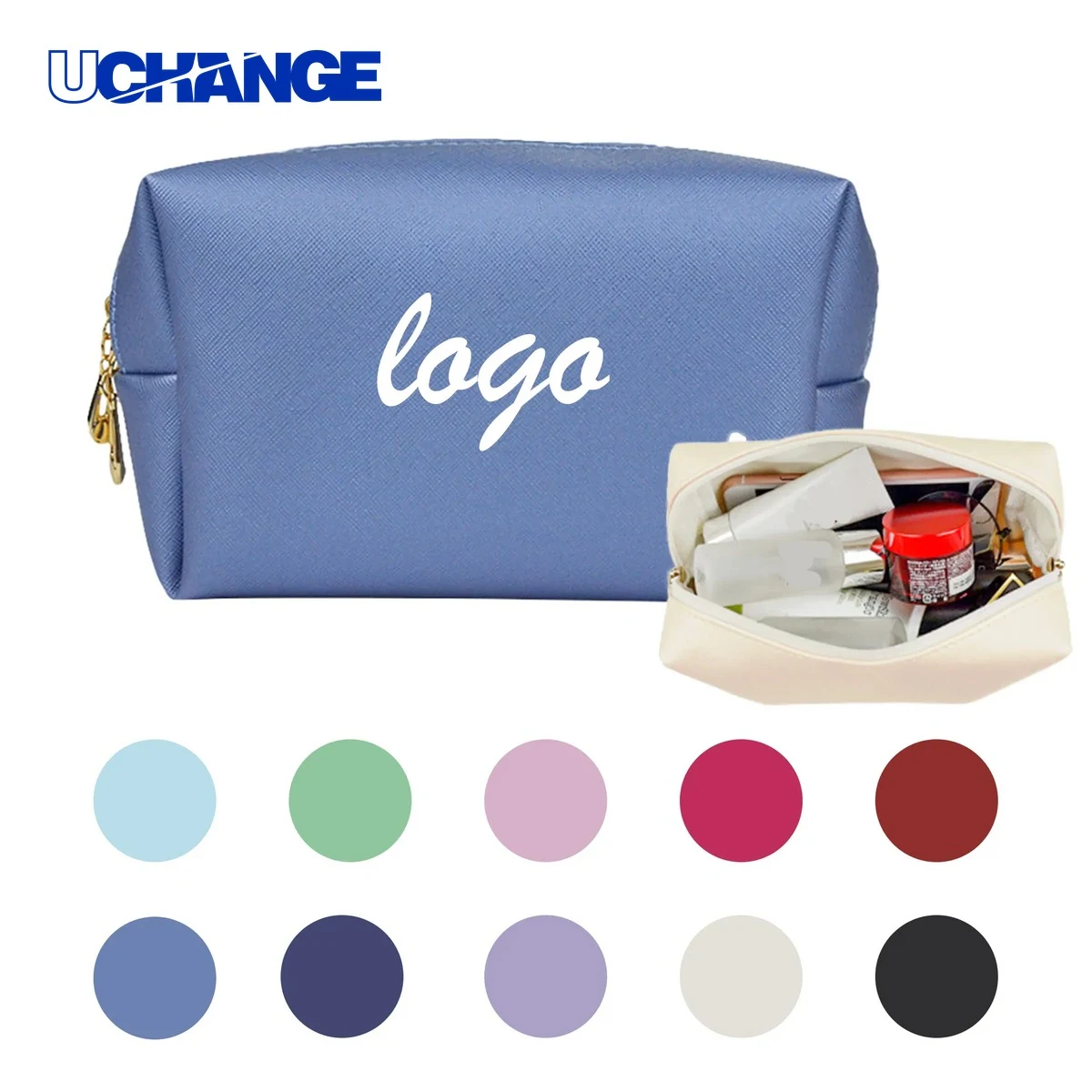 Travel PU Leather Multifunction Makeup Bag Organizer 1