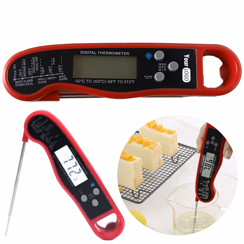 Abs Folding Barbecue Thermometer