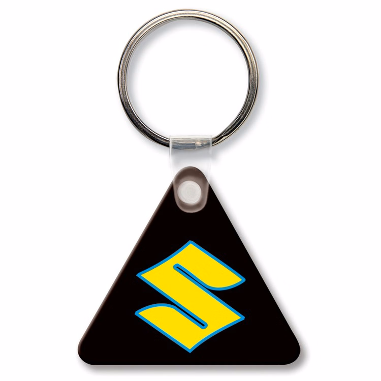 Triangle Key Tag w/Rounded Corners (Spot Color)