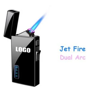 Rectangle Dual Usage Electric Arc And Jet Fire Lighter With USB Charging 1