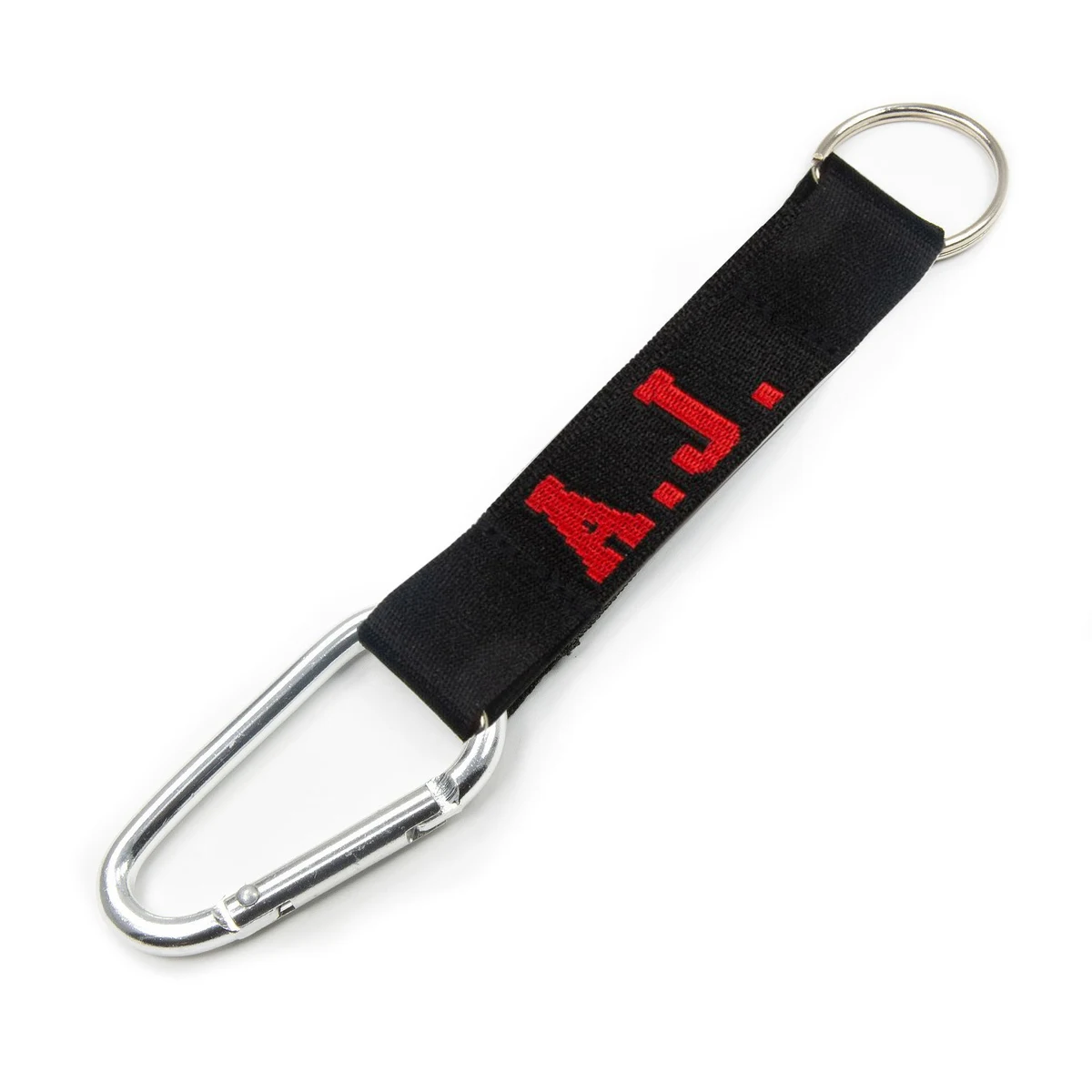 3/4 inch Woven Carabiner Pocket Lanyards 1