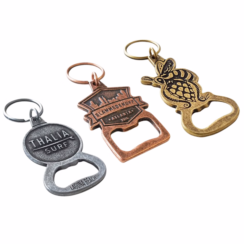 Die-Cast Custom Keychain Bottle Opener