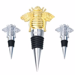 Delightful Bee Wine Cork Bottle Stopper