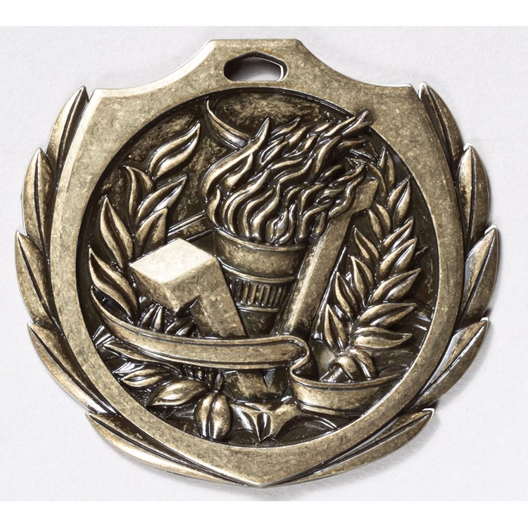 Victory Burst Medal 2 1/4"
