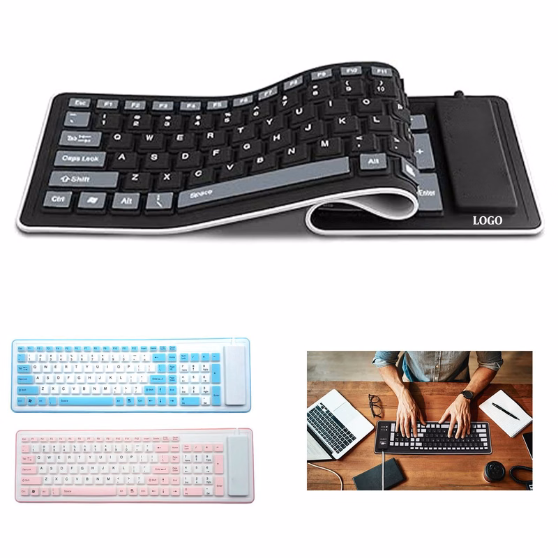 Foldable Waterproof And Dustproof Silicone Keyboard