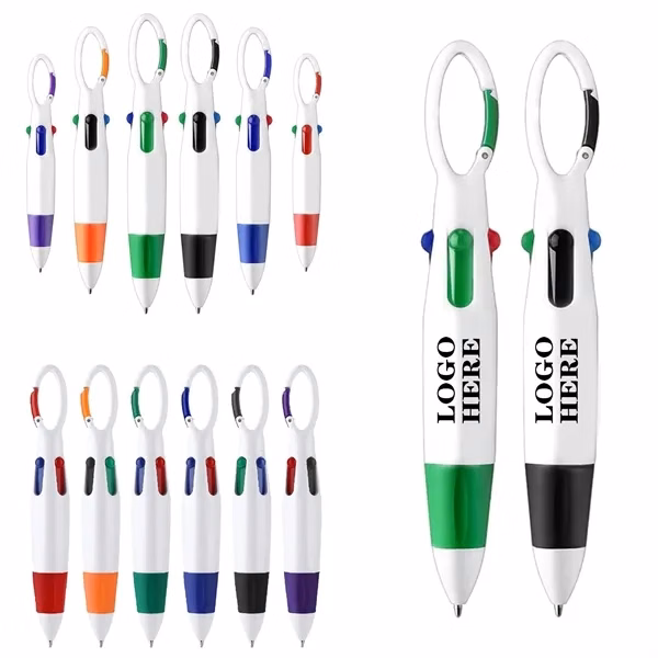Custom 5.4-Inch Multicolor Ballpoint Pen — Professional Writing Multi-Ink Instrument