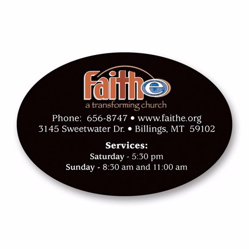 USA Made Premium UV Window Micro-Suction Cling Decal (2"x3") Oval