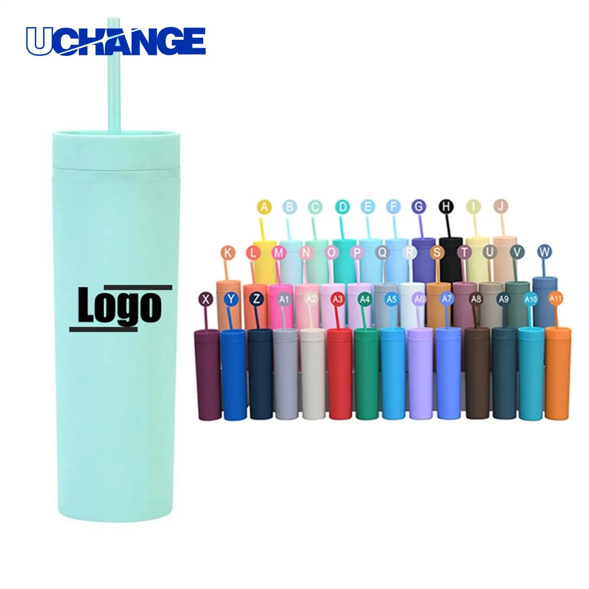 Matte Double Wall Acrylic Plastic Tumbler Container (16oz) 1