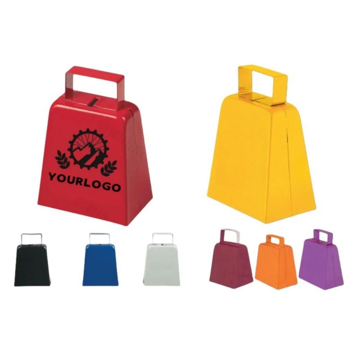 Metal Handheld Cowbell Rattle Noise Maker 1