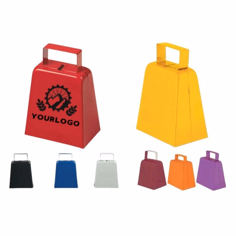 Metal Handheld Cowbell Rattle Noise Maker