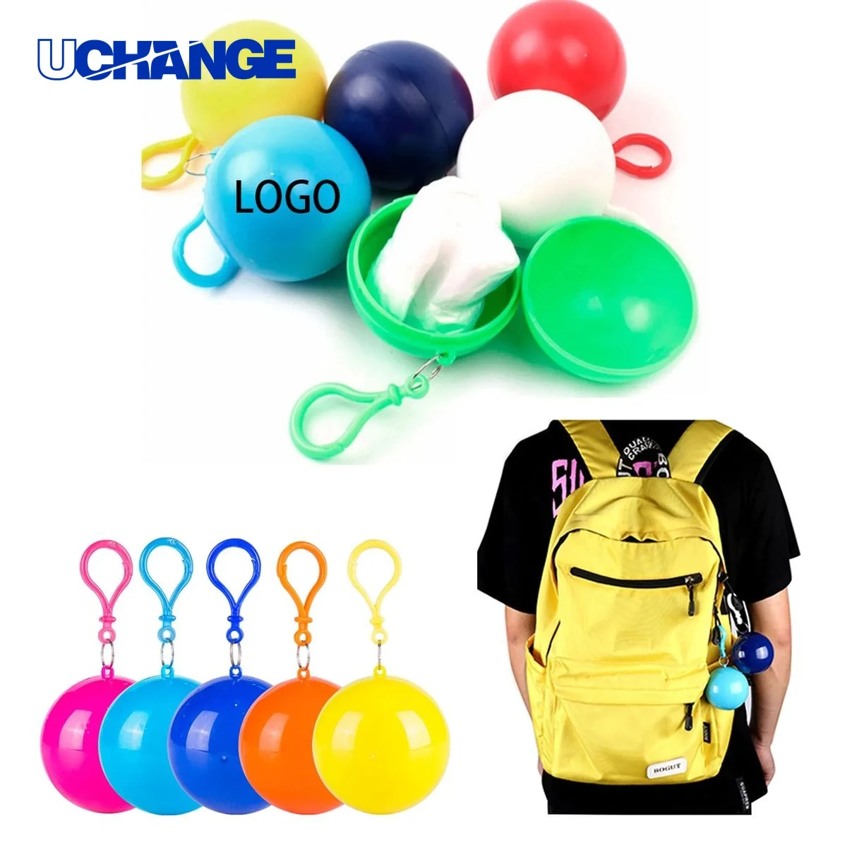 Disposable Spherical Portable Raincoat 1