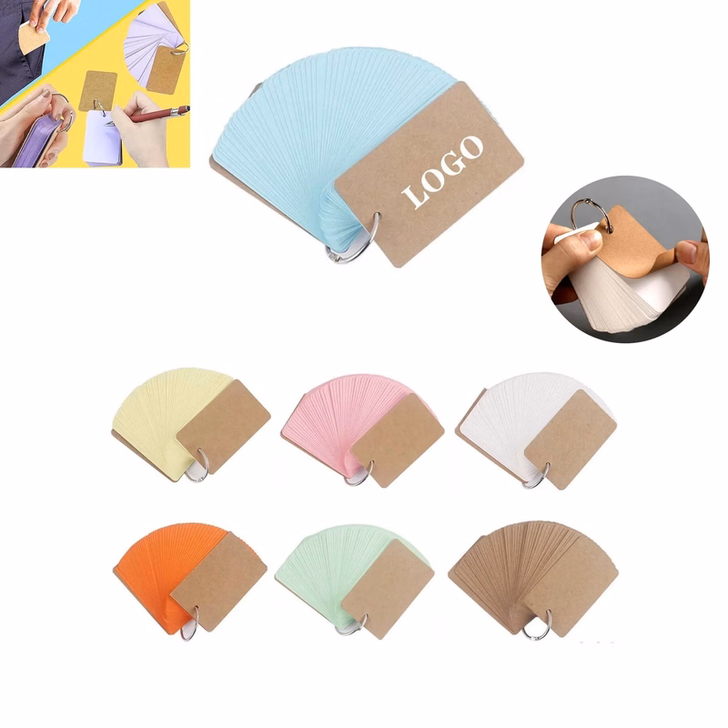 Index With Binding Rings Double-sided Available Study Cards