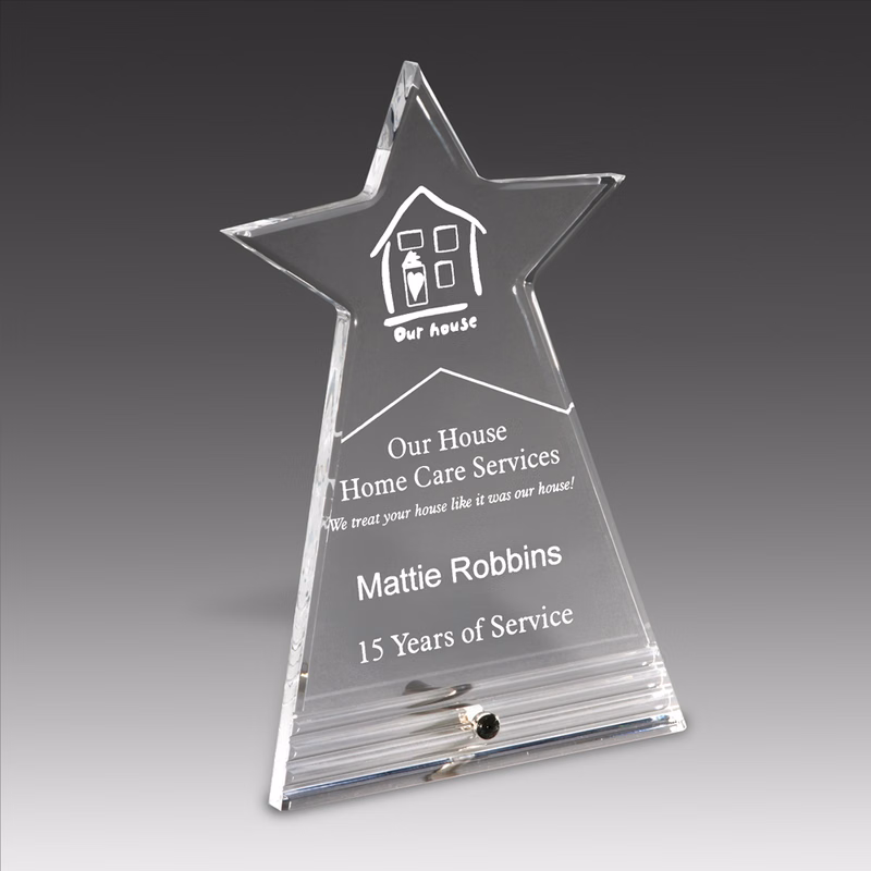 7" Fasten Stand Up Star Burst Award