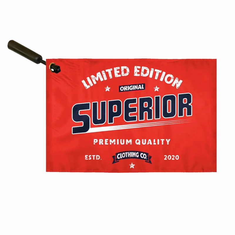 Screen Sublimation 2 Ply Swirler Flag 12" x 18" E-Poly