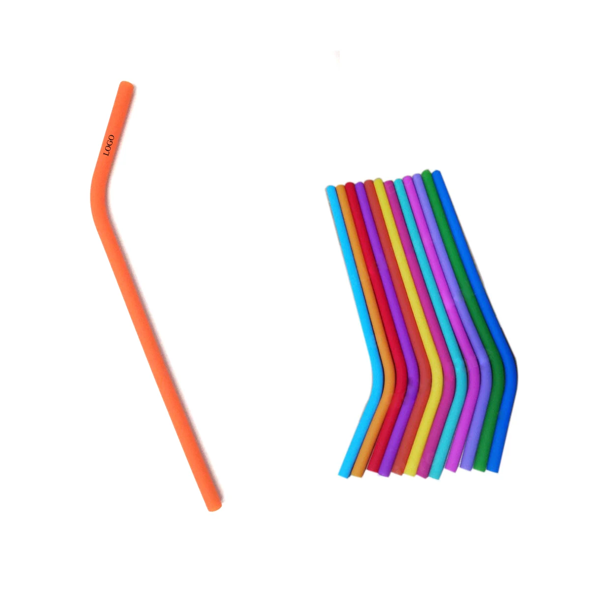 Long Size Silicone Straw 1