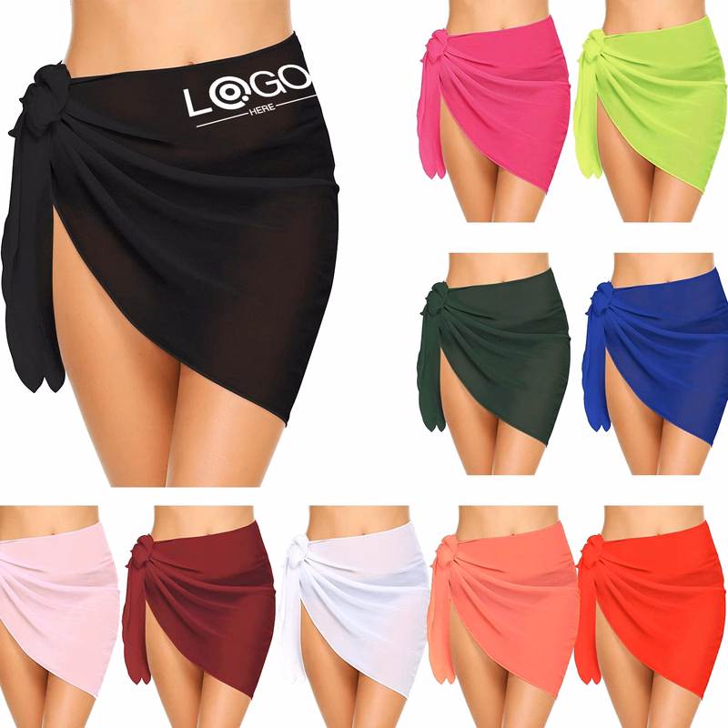Short Sarongs Beach Wrap Sheer