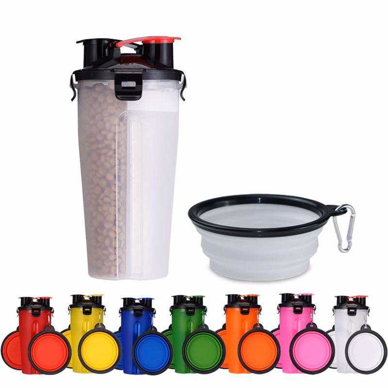 2 In 1 Pet Water Cup With Bowl