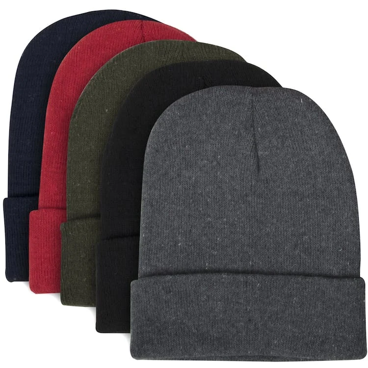 Adult Cuffed Knit Beanies - Assorted Colors 1