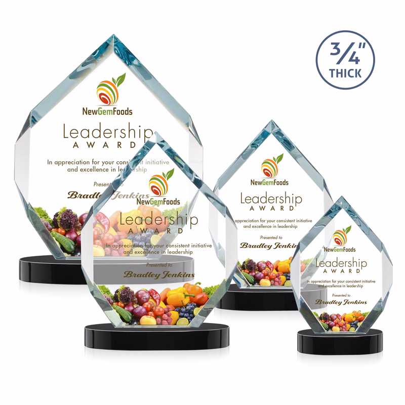 Royal Diamond VividPrint™ Award on Alberton Base - Black