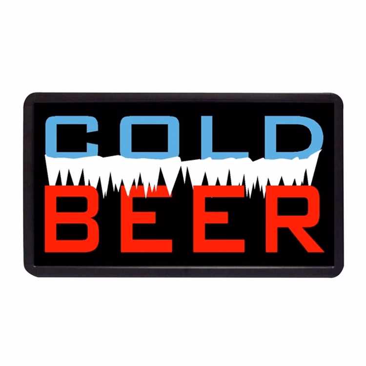 Cold Beer 13" x 24" Simulated Neon Sign