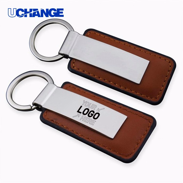 Leather Metal Keychain Accessory