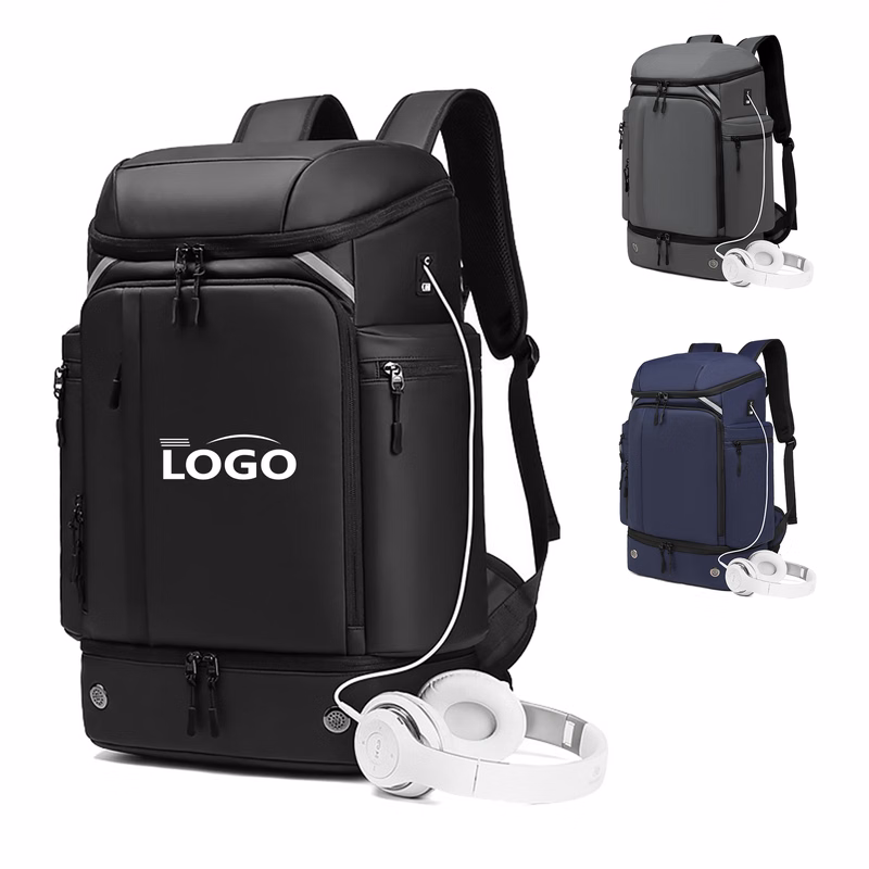 Large Capacity Travel Backpack with Shoe Compartment