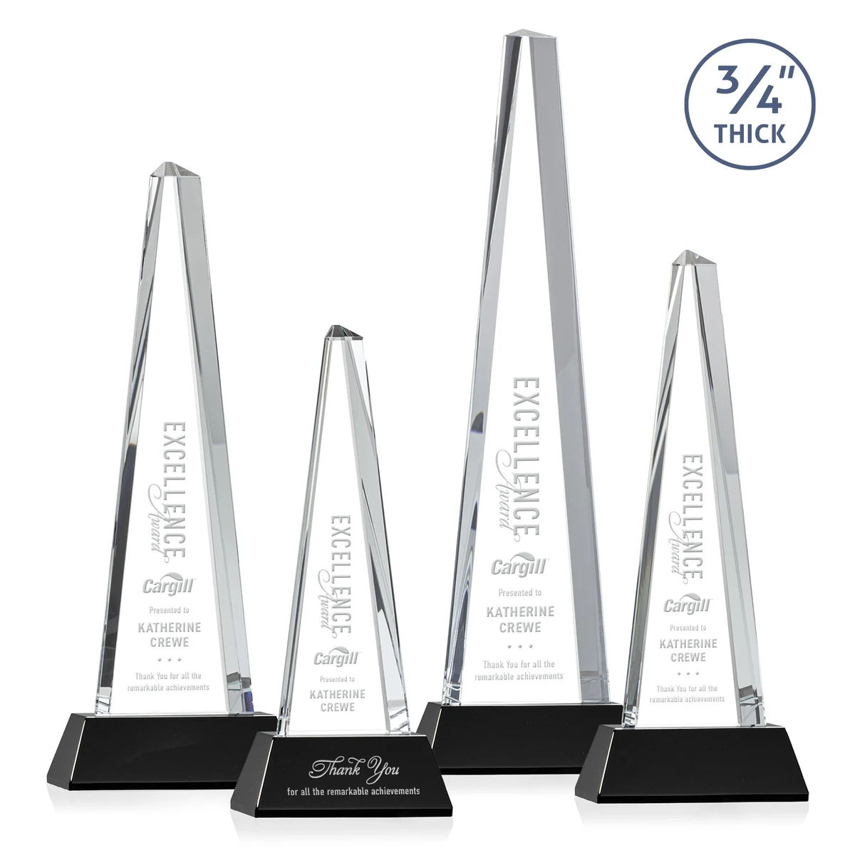 Majestic Tower Award on Newhaven Base - Black 1