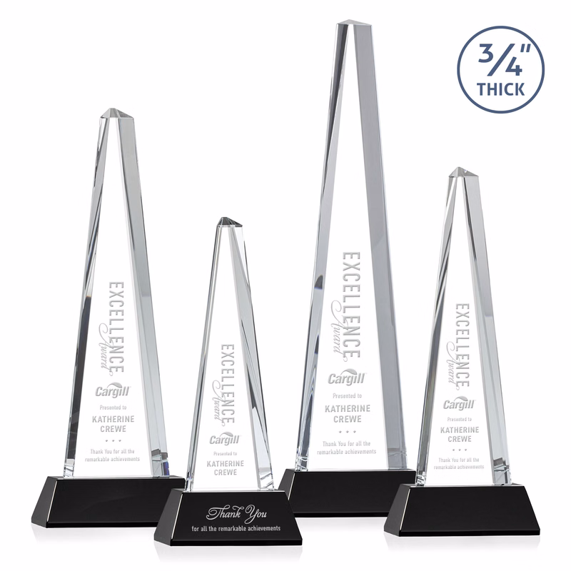 Majestic Tower Award on Newhaven Base - Black
