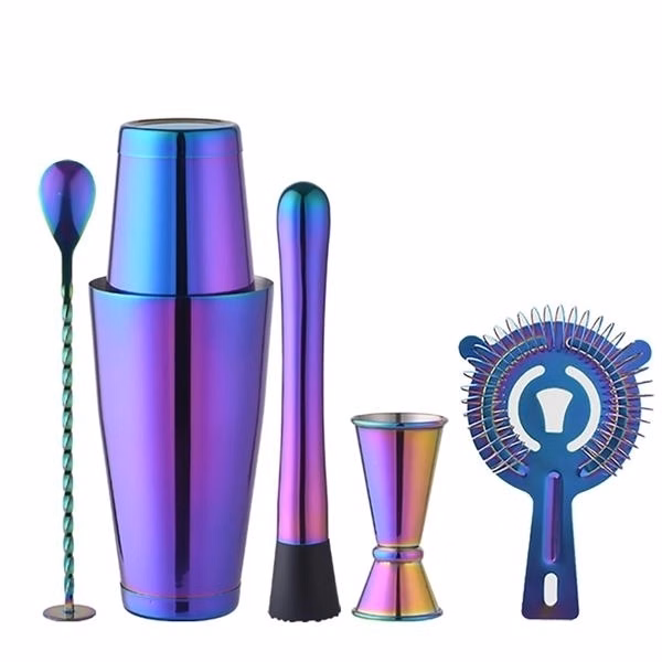 5 Pieces Stainless Steel Cocktail Shaker