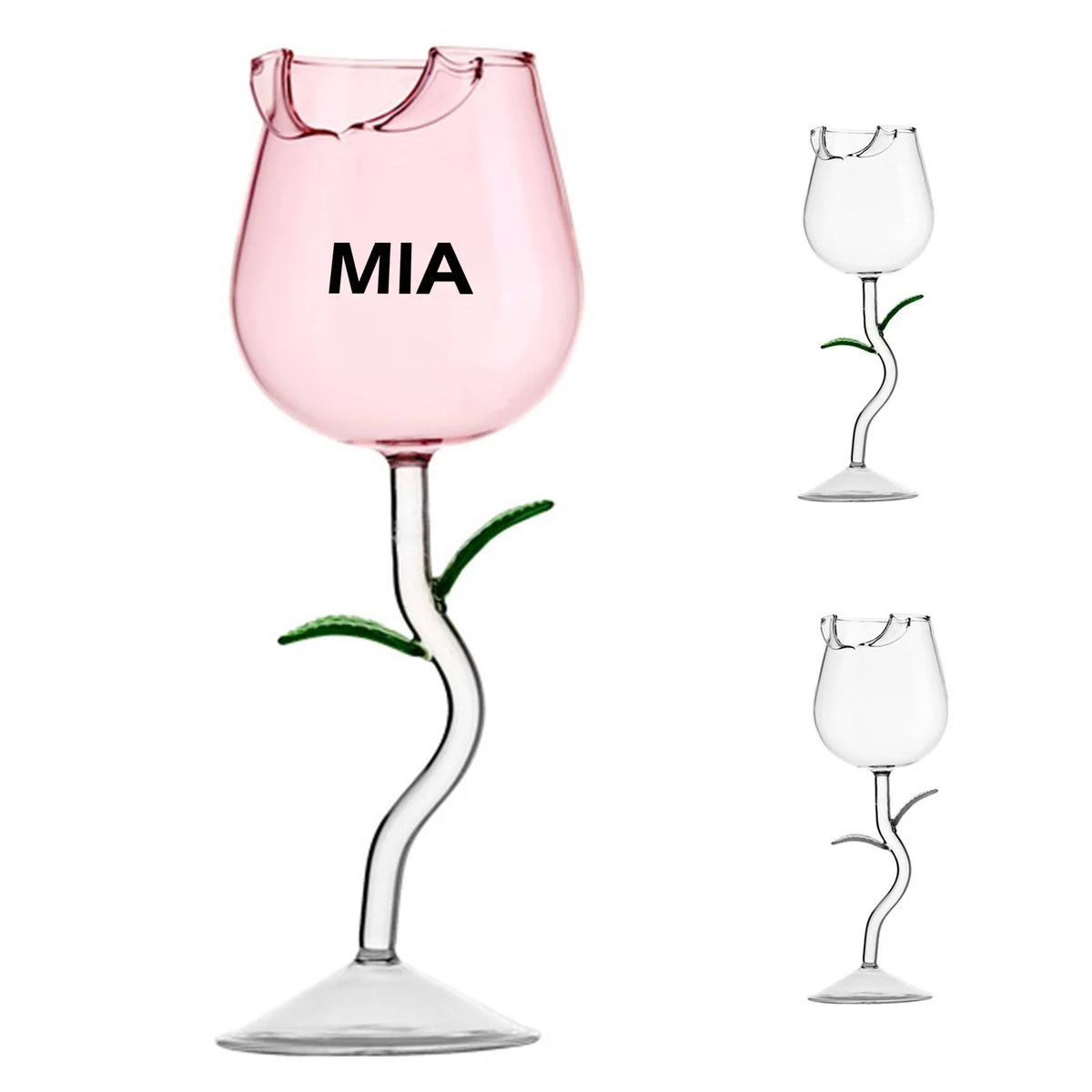 9.5oz Creative Rose Glass Goblet 1