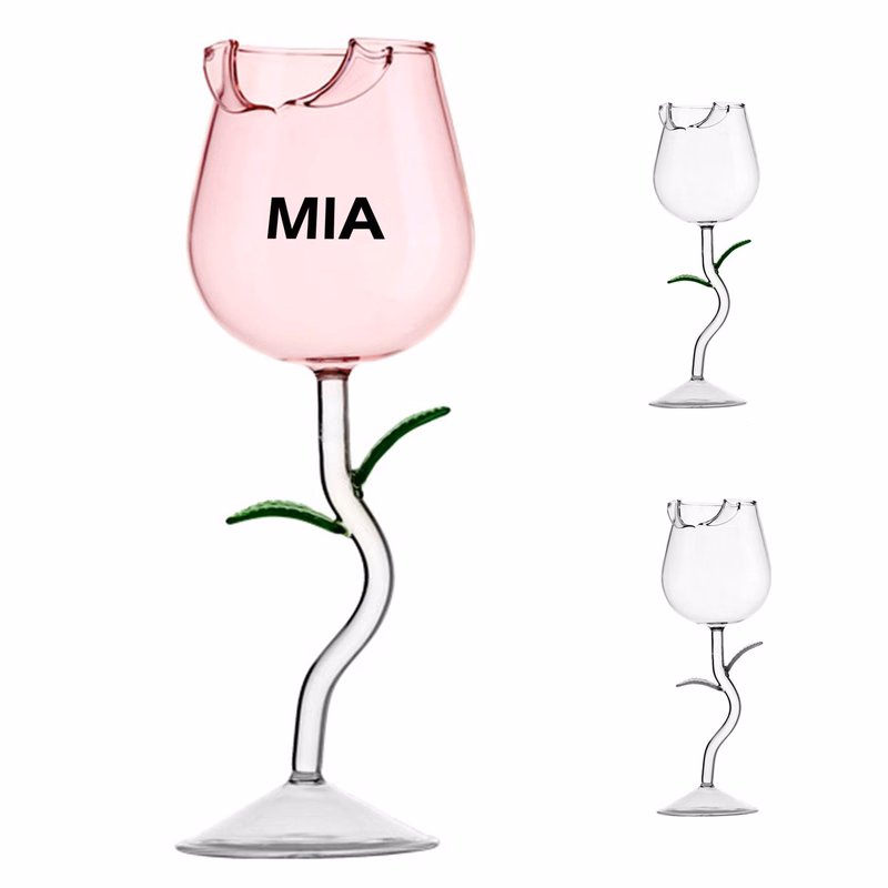 9.5oz Creative Rose Glass Goblet