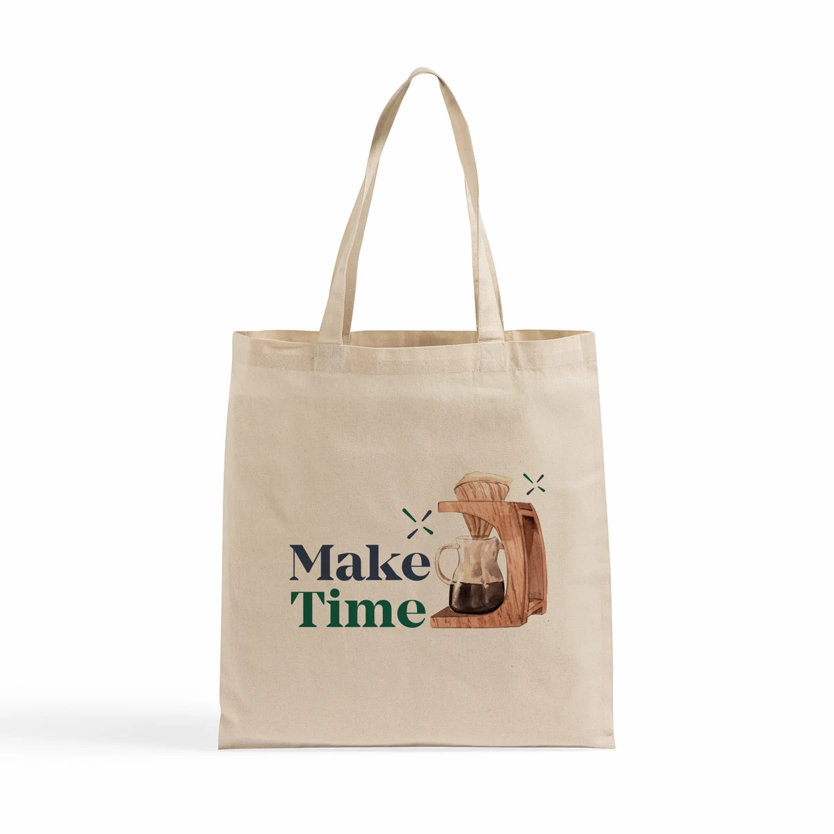 Flat Lite Cotton Tote Bag Natural, custom tote bag with logo imprint 1