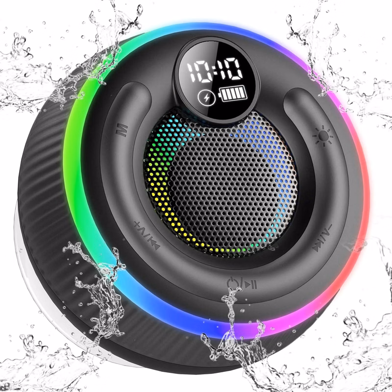 Wireless Waterproof Speakers with RGB Lights