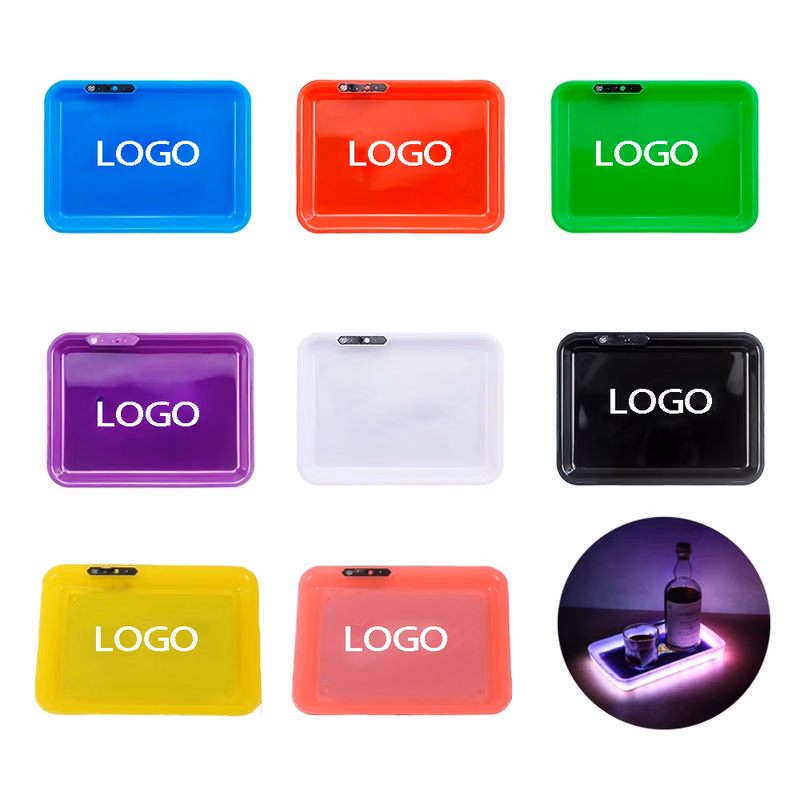 Light Up Rolling / Rechargeable Cigarette Trays w/ Customize Logo