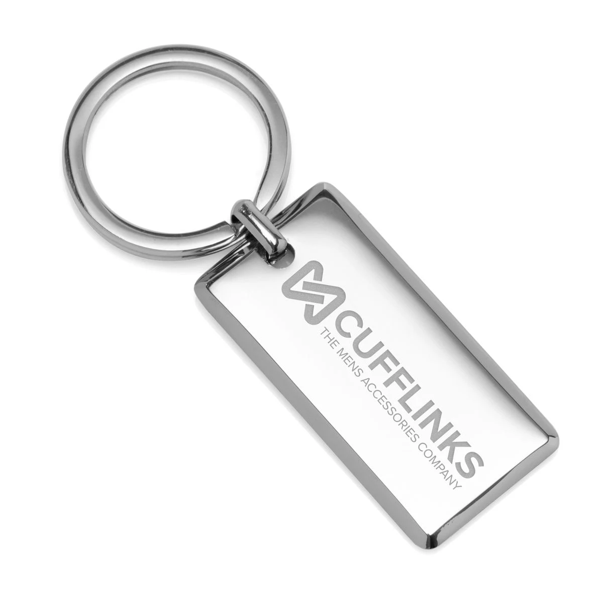 Rectangle Engravable Stainless Steel Key Chain 1