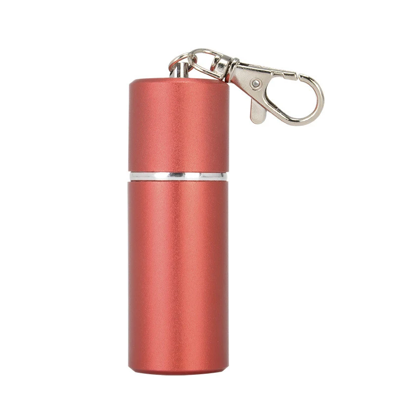 Stainless Steel Toothpick Box Keychain 1