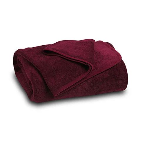 Maroon Coral Fleece Throw Blanket 1